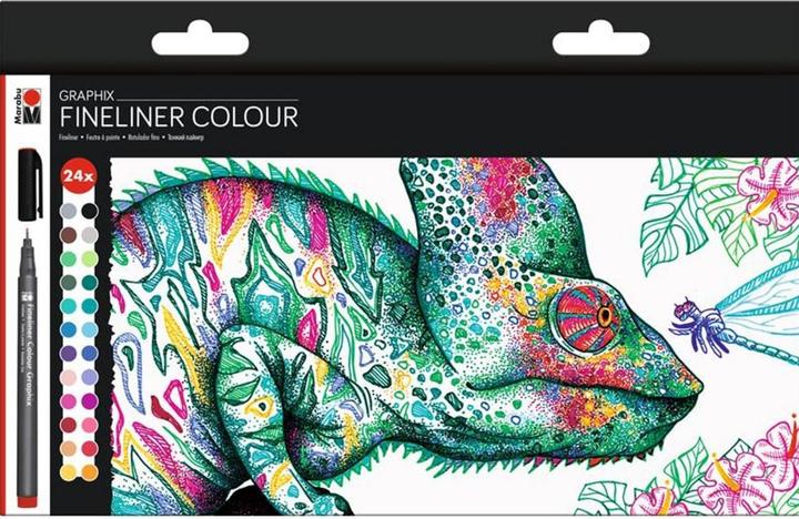 Produktbild Marabu Fineliner Graphix Hypnotize 0.5 mm, 24 Stück (Schwarz, 24 x)