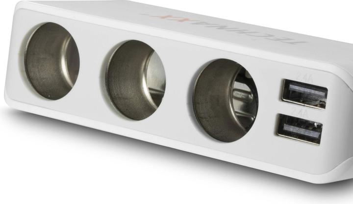 Image du produit Technaxx Chargeur de voiture 4 connexions USB et distributeur 3 voies