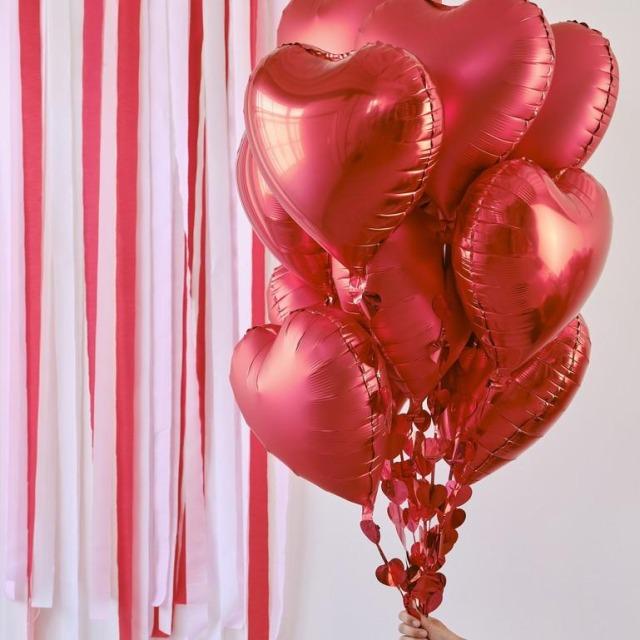 Produktbild Ginger Ray Set de ballon coeur rouge (12pcs) (1 x)