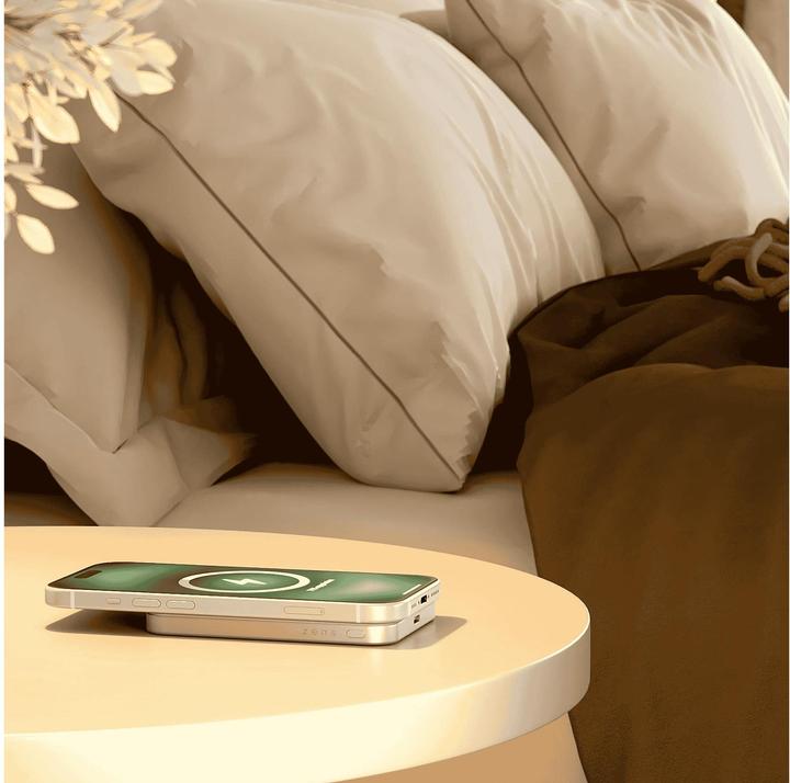 Immagine prodotto Zens Slim Qi2 Al Powerbank 5000mAh White (5000 mAh, 19.25 Wh)