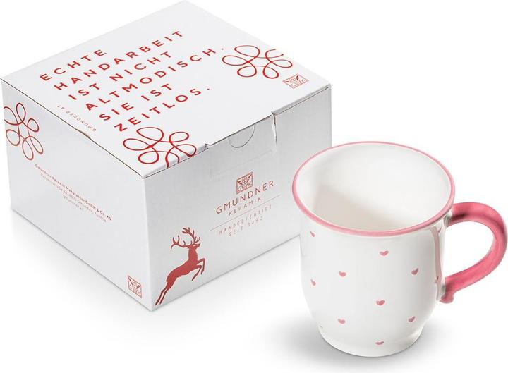 Produktbild Gmundner Keramik Herzerl Rosa Schokotasse (03 L)