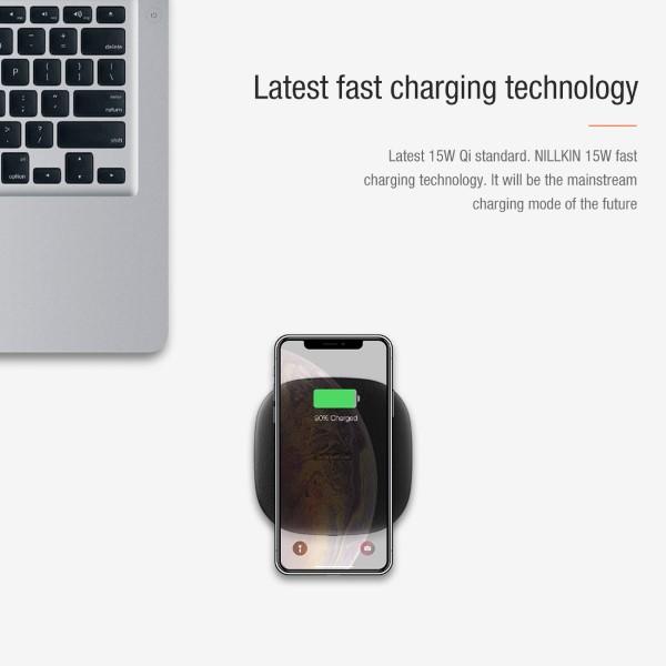 Actual product image Nillkin PowerChic Pro Series Qi Wireless Fast Charger (15 W)