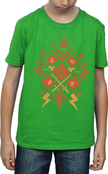 Actual product image Boys Christmas Fair Isle T-Shirt (140, 146)