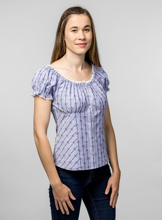 Actual product image Jenni Hemden Emily puff sleeve blouse (38)