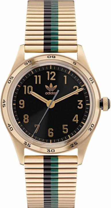 adidas Quarz Armbanduhr AOSY22526 Gold Gehäusematerial=Stahl Material (Armband) (42 mm)