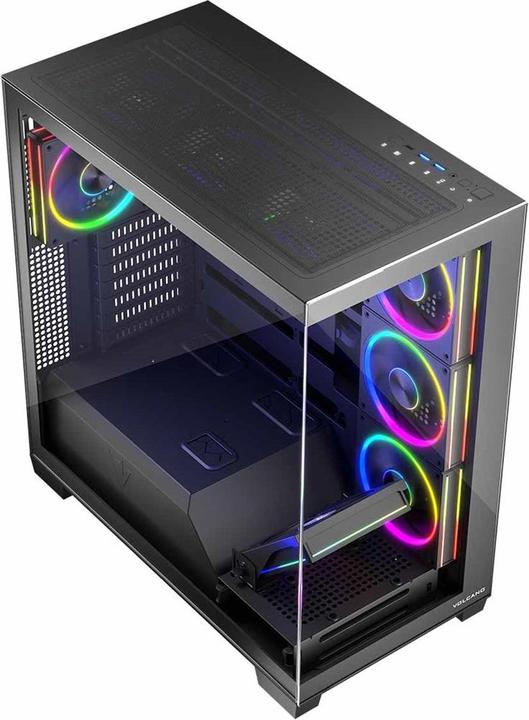 Actual product image Modecom Computergehäuse VOLCANO STELLAR ARGB MIDI 8F (mATX, Mini-ITX, ATX)