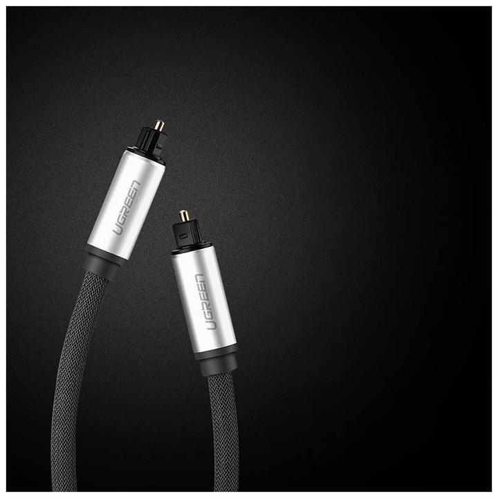 Produktbild Ugreen AV108 Toslink Audio optical cable, braided aluminium, 1.5m (grey) (1.50 m, TOSLINK)