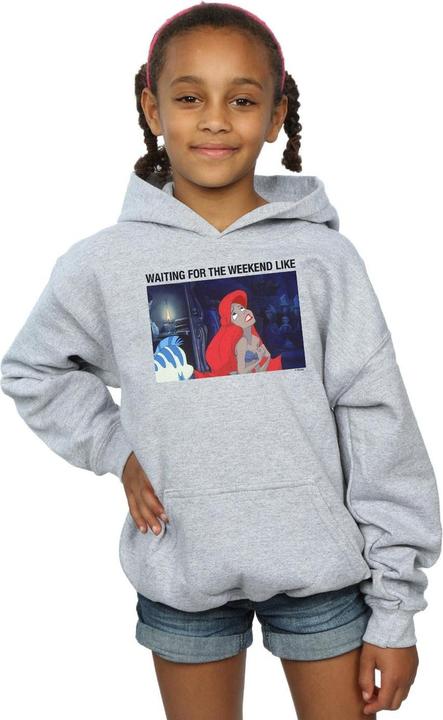 Actual product image Disney Girls The Little Mermaid Waiting For The Weekend Hoodie (140, 146)