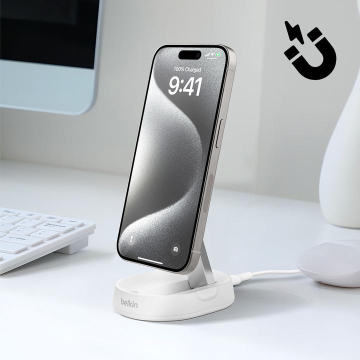 Immagine prodotto Belkin Boost Charge Pro Qi2 magnetische Ladestation (15 W)