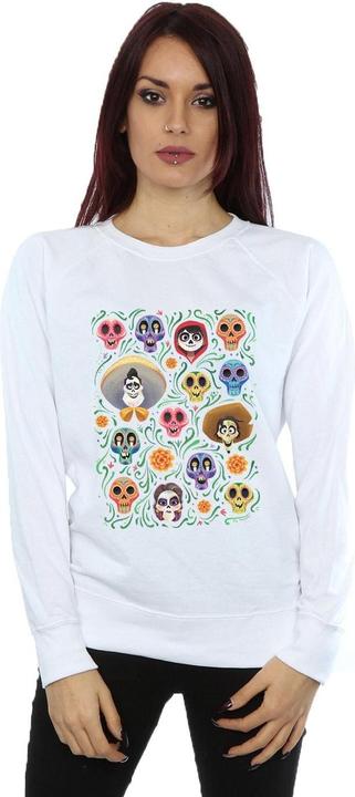 Actual product image Disney Womens/Ladies Coco Heads Pattern Sweatshirt (XL)