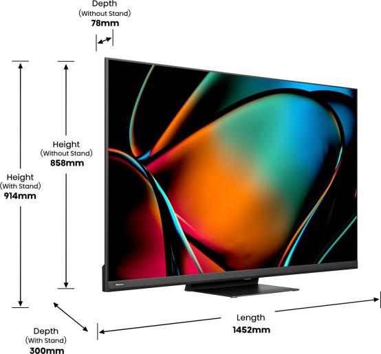 Actual product image Hisense TV TV 65U8KQ (65", U8KQ, LED, 4K, 2023)
