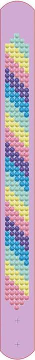 Produktbild Diamond Dotz DOTZIES® Original Diamond Painting Set Barbie mit 5 Motiven: 1 Mäppchen, 2 Armbänder 21 x 2 cm, 2 Au