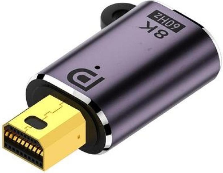 Actual product image PowerGuard Mini DisplayPort Short Extension 8K 60Hz MiniDP Connector