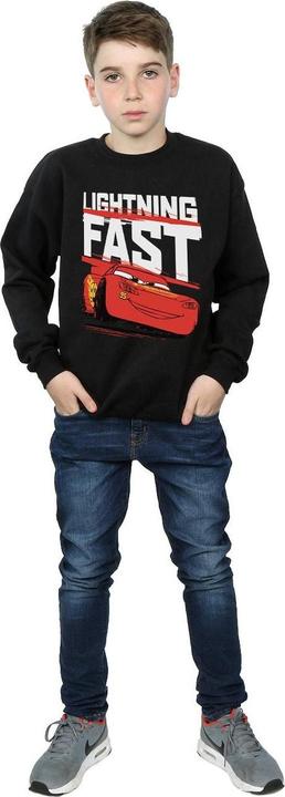 Actual product image Cars Boys Lightning Fast Cotton Sweatshirt (128)