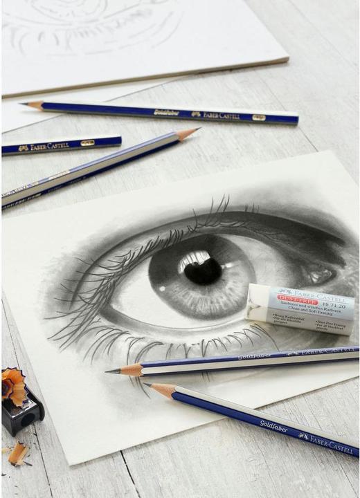 Actual product image Faber-Castell GOLDFABER - pencil drawing set (2H, 6 x)