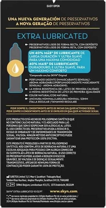 Produktbild Bijoux Indiscrets Extra geschmiertes Kondom 10 Einheiten (10 Stk.)
