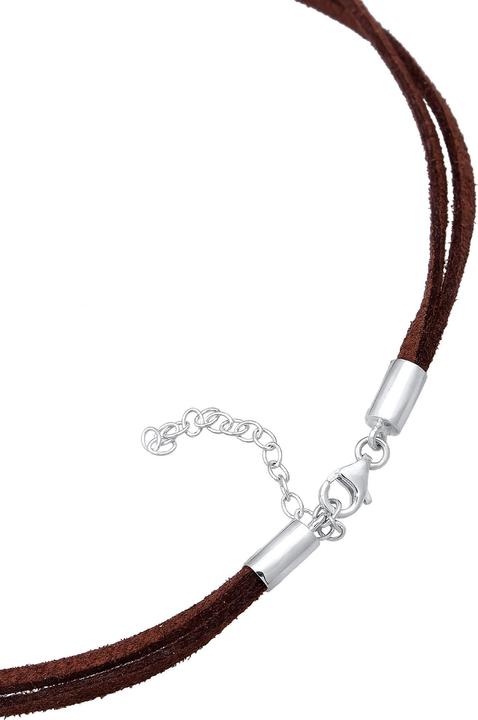Actual product image Elli Circle (Faux leather, 925 sterling silver, No stone, 36 cm)