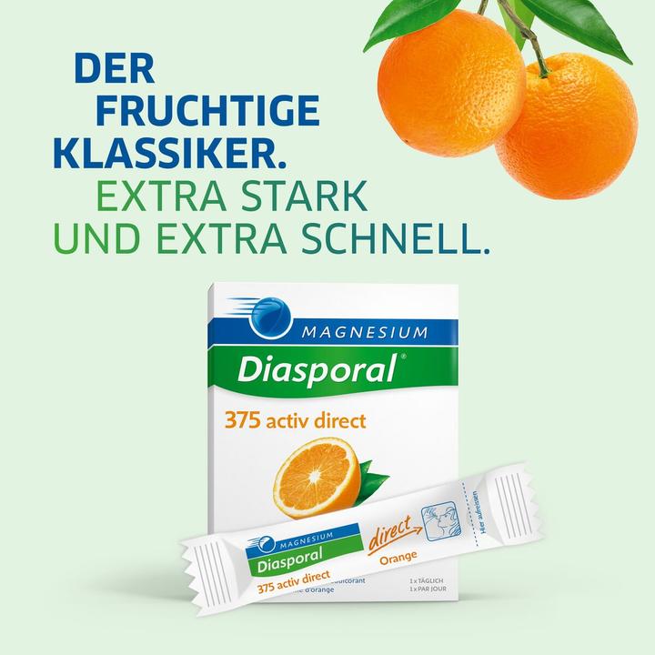 Produktbild magnesium diasporal 375 activ direct (20 Stück, Beutel, 64 g)
