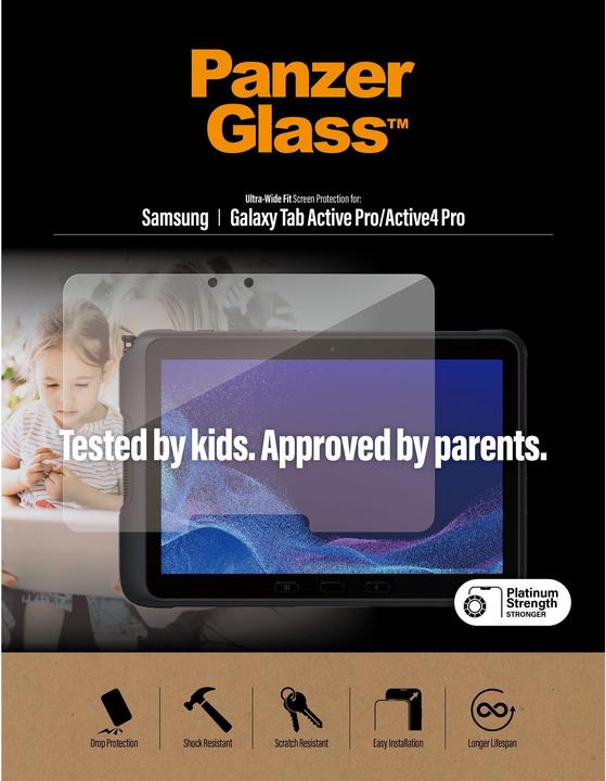 Actual product image PanzerGlass Screen protector for tablet (1 Piece, Galaxy Tab Active Pro)