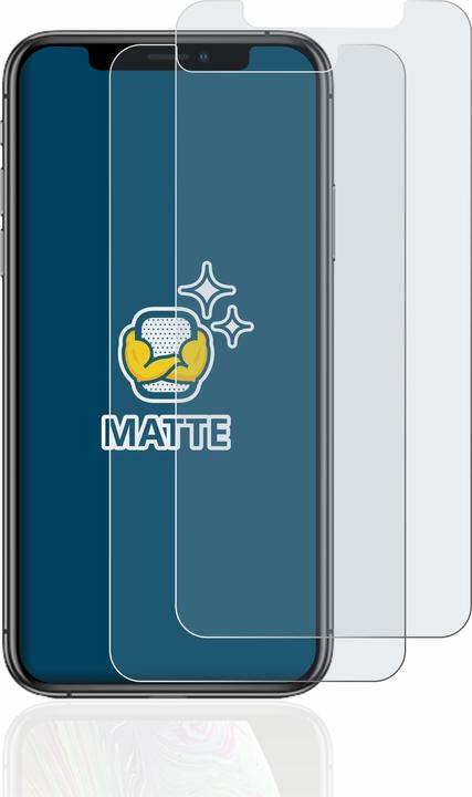 Actual product image BROTECT Anti-glare screen protector matt (2 Piece, Apple iPhone XS)