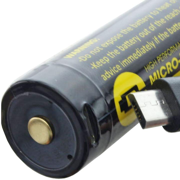 Actual product image AccuCell Battery 21700, with USB charging port for recharging (1 pcs., 21700, 4000 mAh)