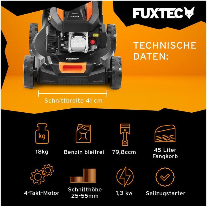 Produktbild Fuxtec FX-RM4180 (Benzinbetrieb)