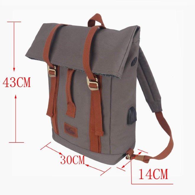 Produktbild Tourbon Wasserabweisende Canvas Velo Gepäckträgertasche & Rucksack (18 l, Gepäckträgertasche)