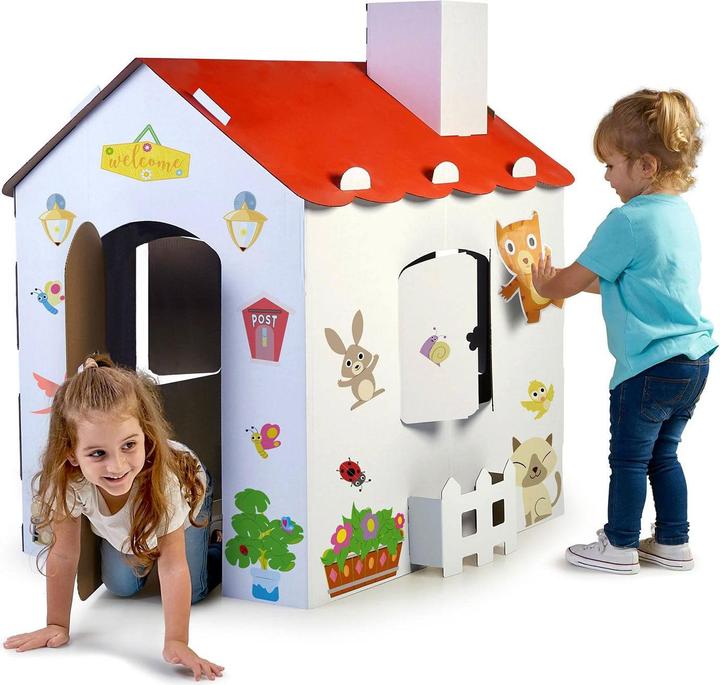 Immagine prodotto Feber Grande casa da colorare in cartone + adesivi