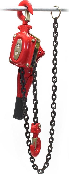 Actual product image Wiltec Chain Block with 1500kg Loading Capacity and 1.5m Chain Length, Hoist for Forestry, Garages, etc.