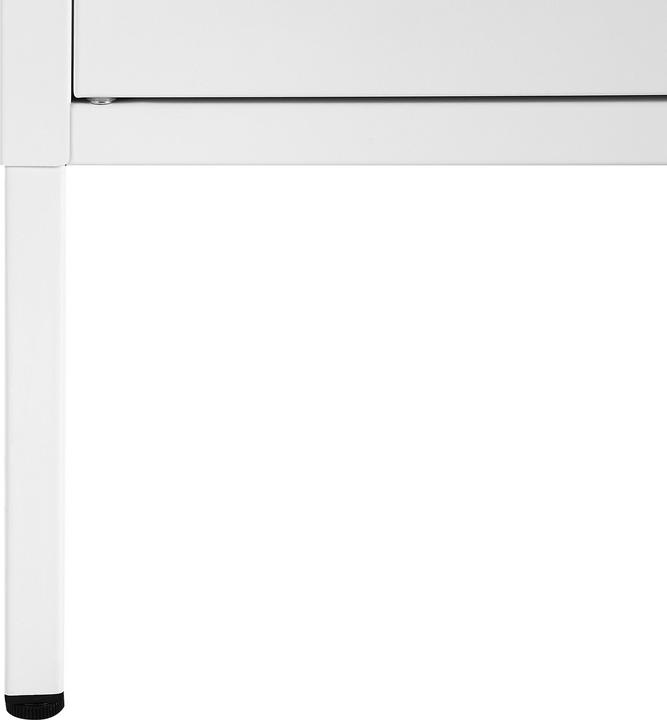 Actual product image Beliani Sideboard metal white 2 doors MORLEY (118 x 60 x 40 cm)