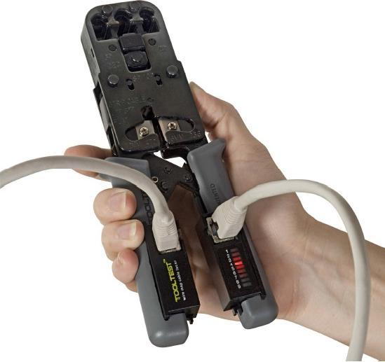 Actual product image Hobbes Crimping pliers with offline cable tester
