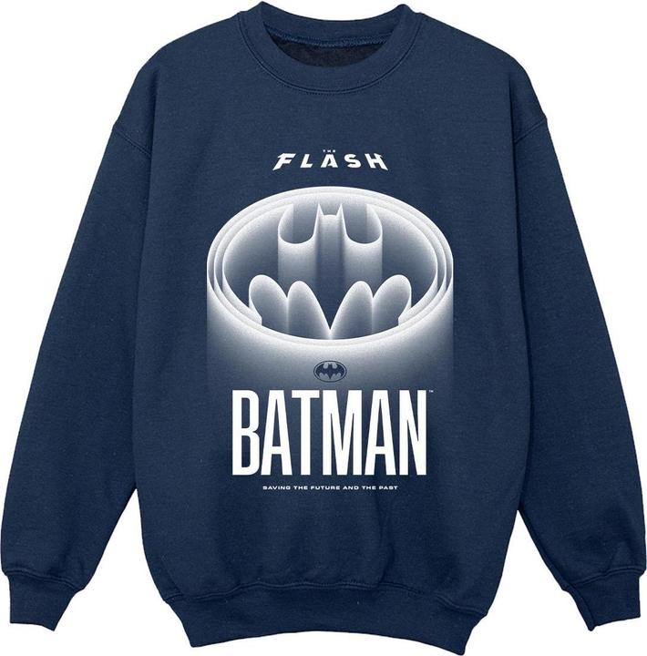 The Flash Batman White Logo Sweatshirt Jungen