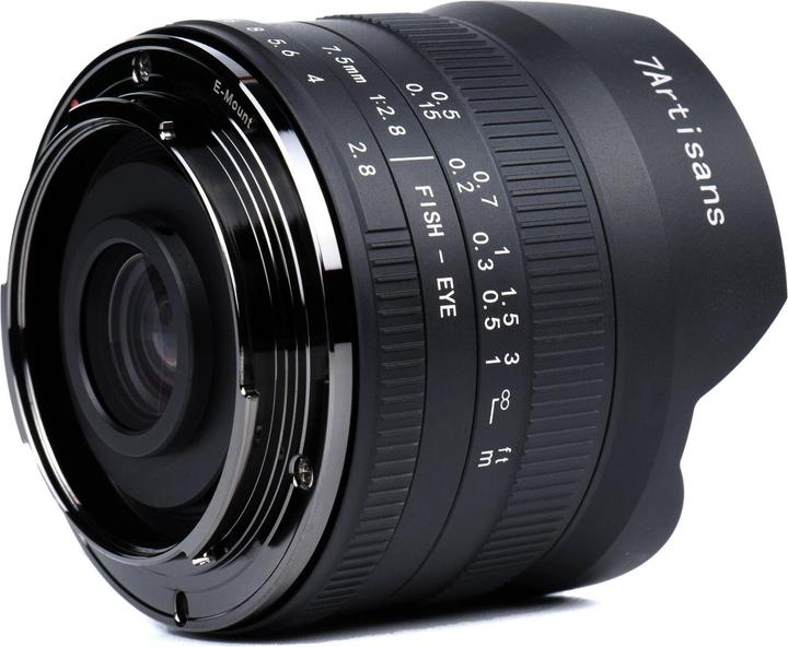 Produktbild 7artisans Festbrennweite 7.5mm F/2.8 Fisheye Mark II – Canon RF (Canon RF, APS-C / DX)