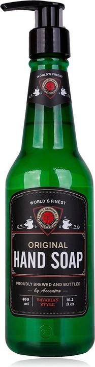 Accentra Handseife AC BREW in Bierflasche, 330ml, Duft: Oak & Citrus, Farbe: grün, VE 6/12 (Flüssigseife, 330 ml)
