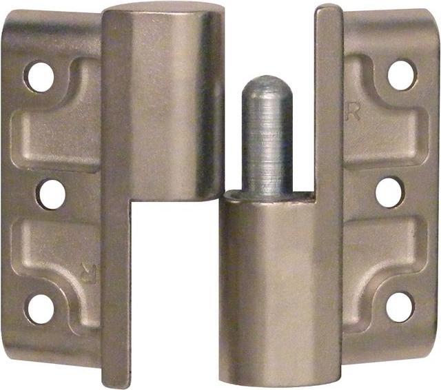 Actual product image Nickal Paumelle hinge matt nickel-plated