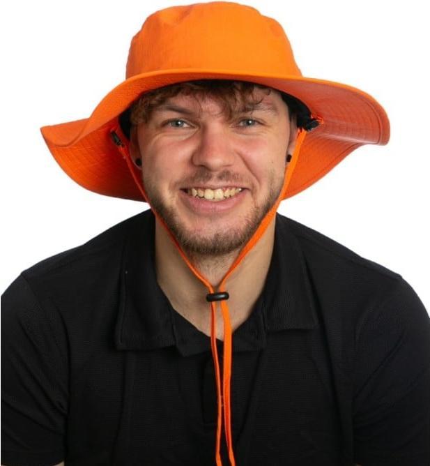Actual product image IQ-UV UV protection sun hat recycled orange (1 pc)