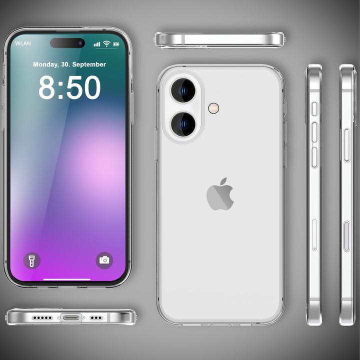 Immagine prodotto Nalia Manicotto in silicone trasparente (Apple iPhone 16)