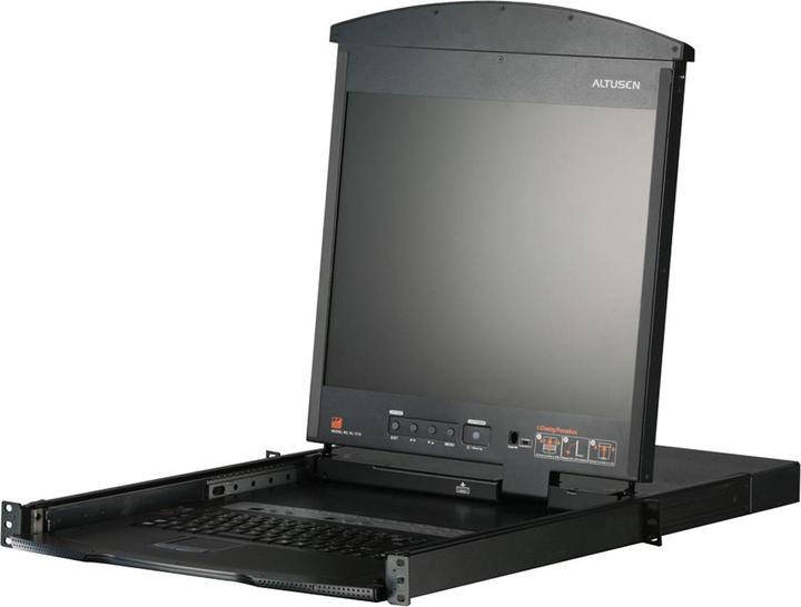 Image du produit Aten KL1508AiM CH Cat.5 Commutateur KVM over IP 8 ports, 17" LCD, Dual Rail, CH-Layout