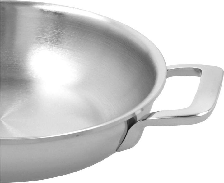 Actual product image Demeyere Multifunction frying pan 2 handles rim closed (20 cm, Frying pan, Stainless steel)