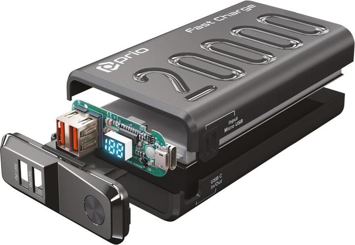 Produktbild prio Power Bank (20000 mAh, 22.50 W, 74 Wh)