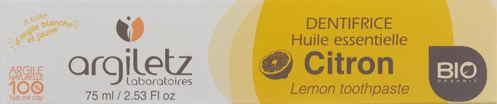 Image du produit Argiletz Dentifrice Citron Bio (75 ml)
