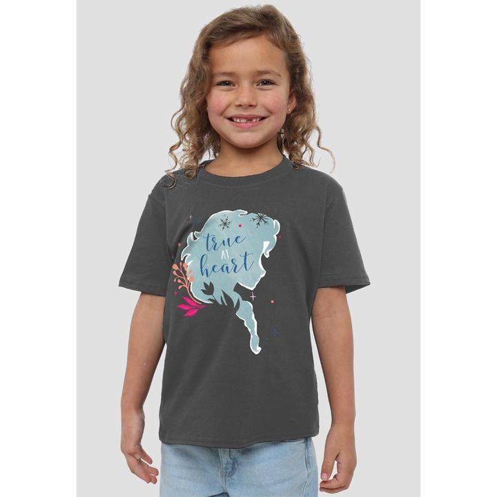 Actual product image Disney Frozen Childrens/Kids True At Heart Elsa Silhouette T-Shirt (116)