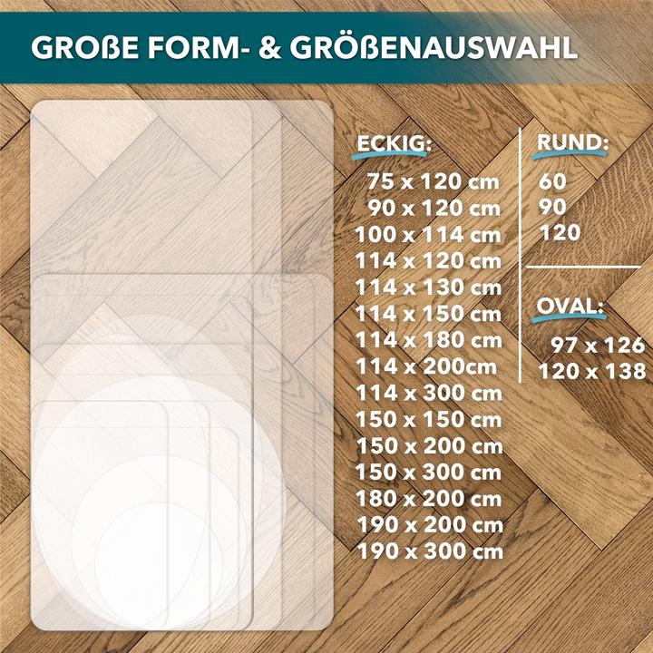 Actual product image Karat Polycarbonate floor protection mat (120 x 120 cm)