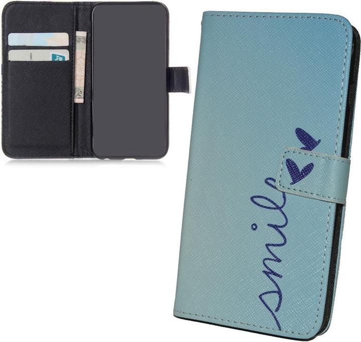 Produktbild König Design Schutz Hülle für Sony Xperia E4G Smile Blau Tasche Case Cover + 1 Panzer Schutz Glas Neu (Sony Xperia E4G)