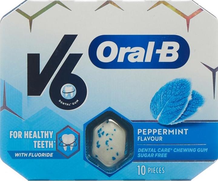 Produktbild V6 OralB Kaugummi Peppermint (12 Stk., 310 g)