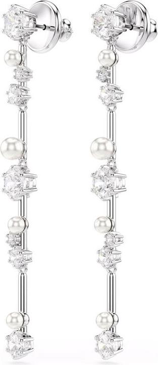Actual product image Swarovski Constella Drop Ohrhänger Kristallperle Rundschliffe Weiss (Swarovski Metal)