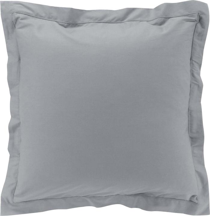 Image du produit Casativo Taie d'oreiller en percale de coton, Housse de coussin avec bordure décorative (63 x 63 cm)