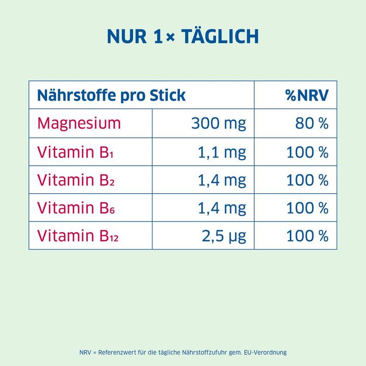 Nährwerte und Zutaten magnesium diasporal Active (30 Stück, Granulat, 90 g)
