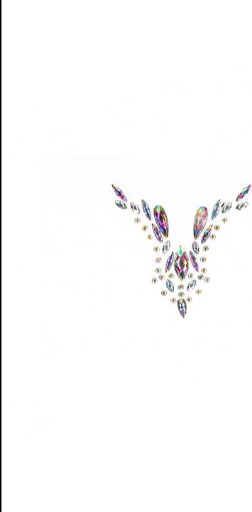 Actual product image Le Désir Dazzling Deep-V Cleavage Bling Sticker