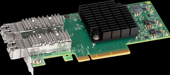 Actual product image Sonnet Twin25G Dual Port 25Gb PCIe Card (SFP28s included)